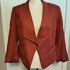 White House Black Market Linen Blend Jacket